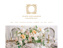 Tablet Screenshot of plateoccasions.com